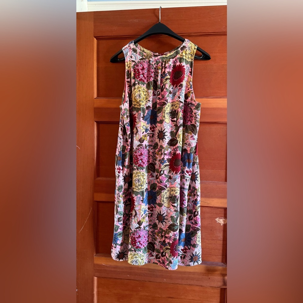 LOFT Multicolor Floral Midi Dress